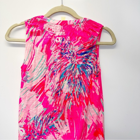 Lilly Pulitzer Essie Never Been Betta Hot Pink Sleeveless Dress Size XS - Picture 8 of 11